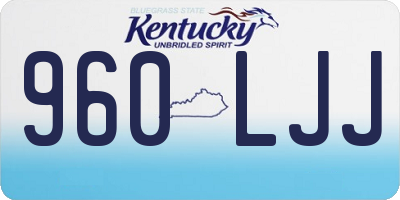 KY license plate 960LJJ