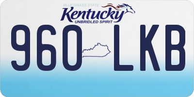 KY license plate 960LKB