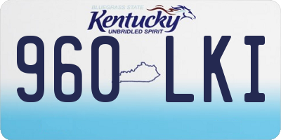 KY license plate 960LKI