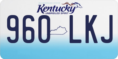 KY license plate 960LKJ