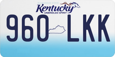 KY license plate 960LKK