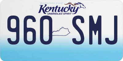 KY license plate 960SMJ
