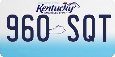 KY license plate 960SQT
