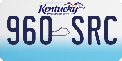 KY license plate 960SRC