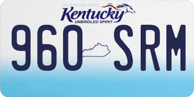 KY license plate 960SRM