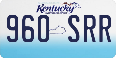 KY license plate 960SRR