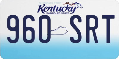 KY license plate 960SRT