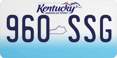 KY license plate 960SSG