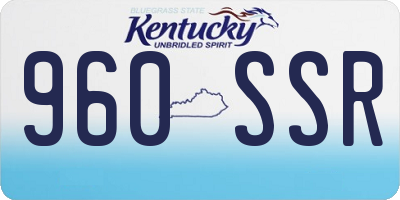 KY license plate 960SSR