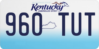 KY license plate 960TUT