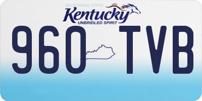 KY license plate 960TVB