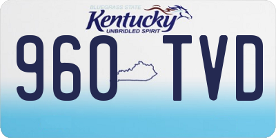 KY license plate 960TVD