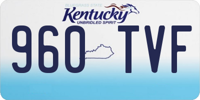 KY license plate 960TVF