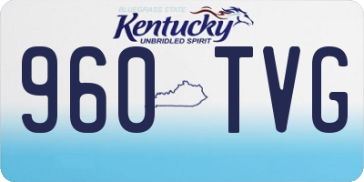 KY license plate 960TVG