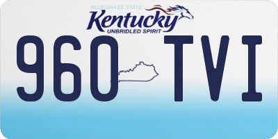 KY license plate 960TVI