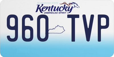 KY license plate 960TVP