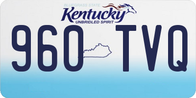KY license plate 960TVQ