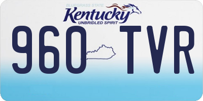 KY license plate 960TVR