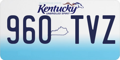 KY license plate 960TVZ
