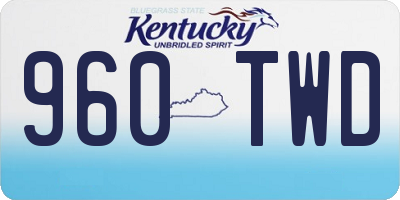 KY license plate 960TWD