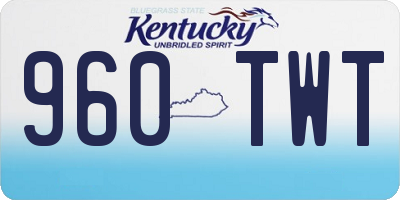 KY license plate 960TWT