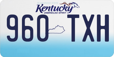 KY license plate 960TXH