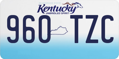 KY license plate 960TZC