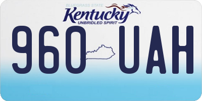 KY license plate 960UAH