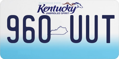 KY license plate 960UUT