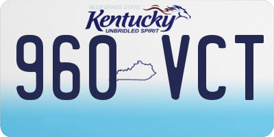 KY license plate 960VCT