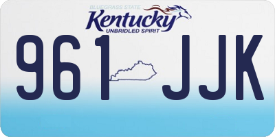 KY license plate 961JJK