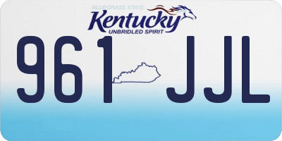 KY license plate 961JJL