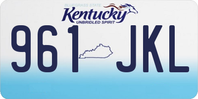 KY license plate 961JKL
