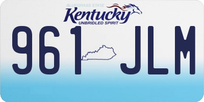 KY license plate 961JLM