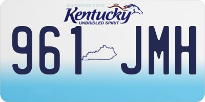 KY license plate 961JMH