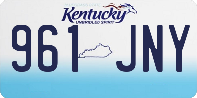 KY license plate 961JNY