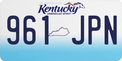 KY license plate 961JPN
