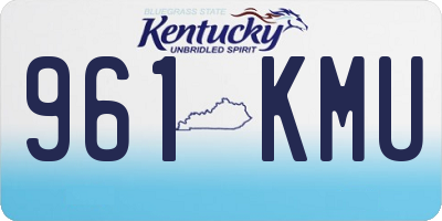KY license plate 961KMU