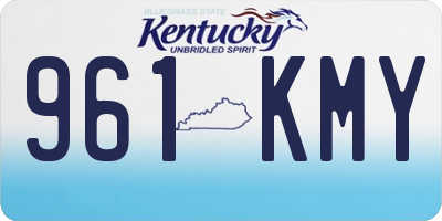 KY license plate 961KMY