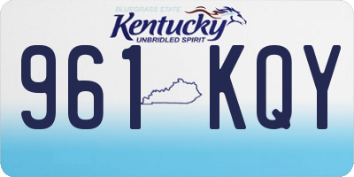 KY license plate 961KQY