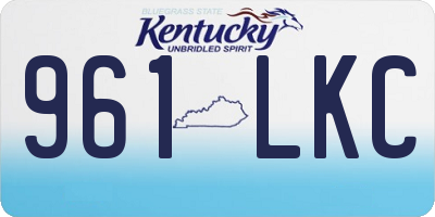 KY license plate 961LKC