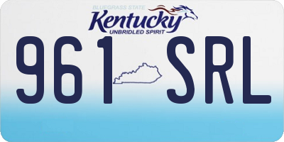 KY license plate 961SRL