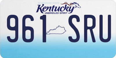 KY license plate 961SRU