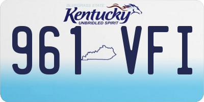 KY license plate 961VFI