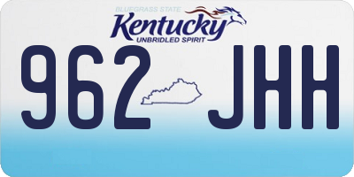 KY license plate 962JHH