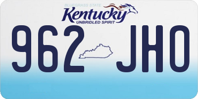 KY license plate 962JHO