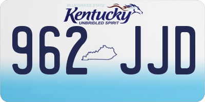 KY license plate 962JJD