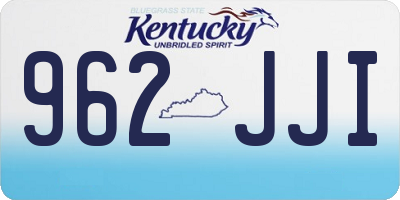 KY license plate 962JJI