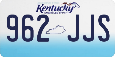 KY license plate 962JJS