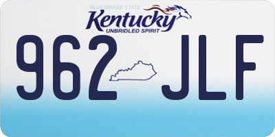 KY license plate 962JLF